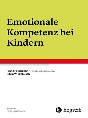 cover image of Emotionale Kompetenz bei Kindern